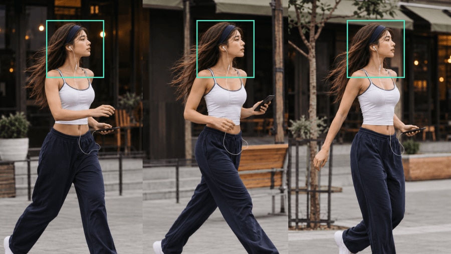 Track the subject as it moves