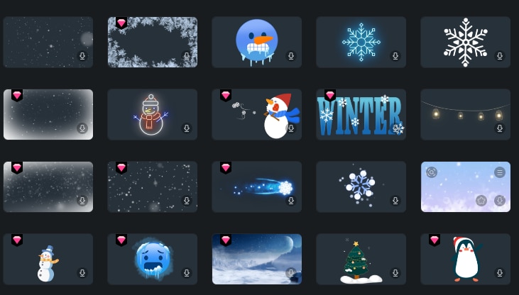 겨울 크리에이티브 에셋