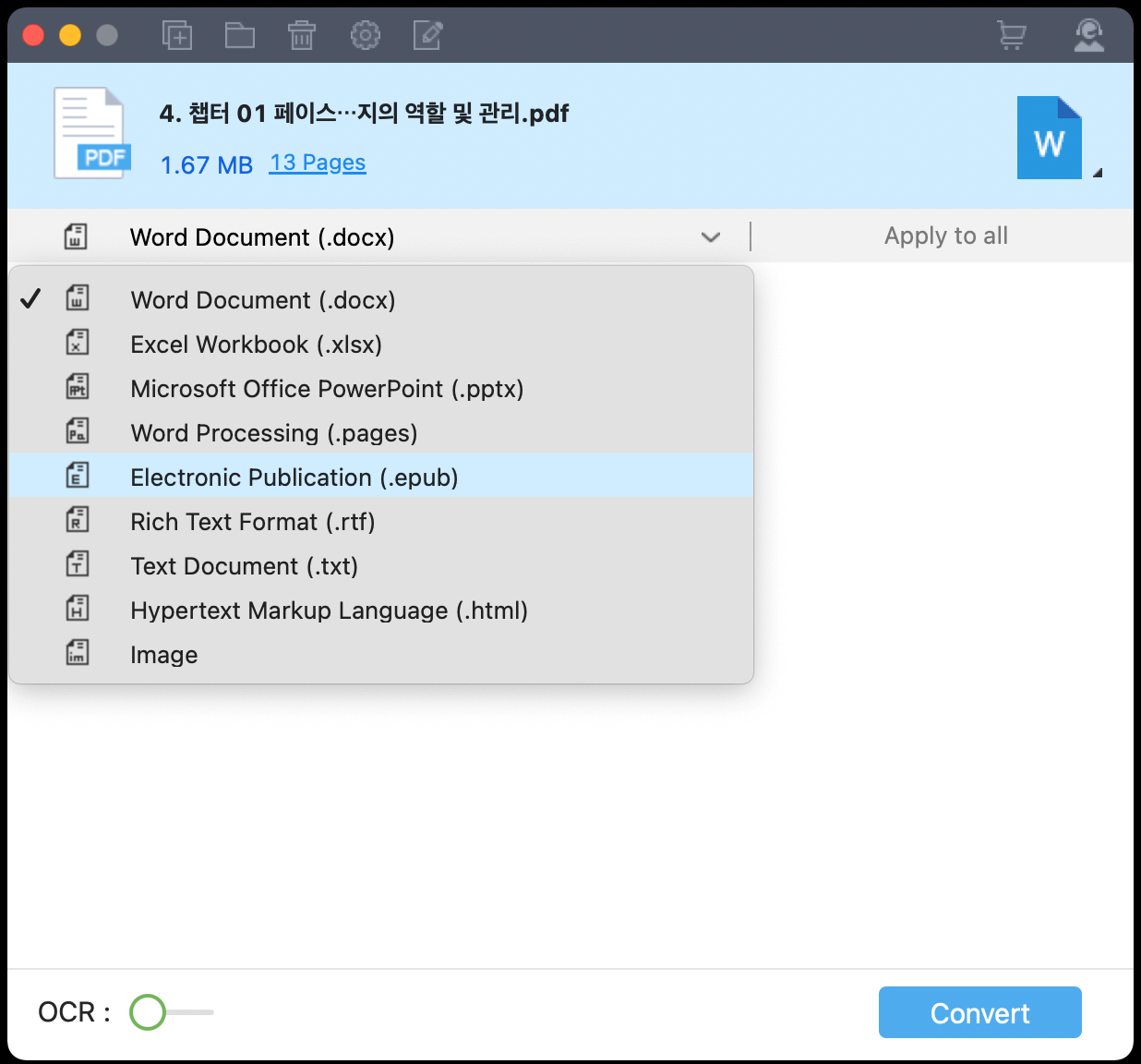 convert pdf to excel on mac