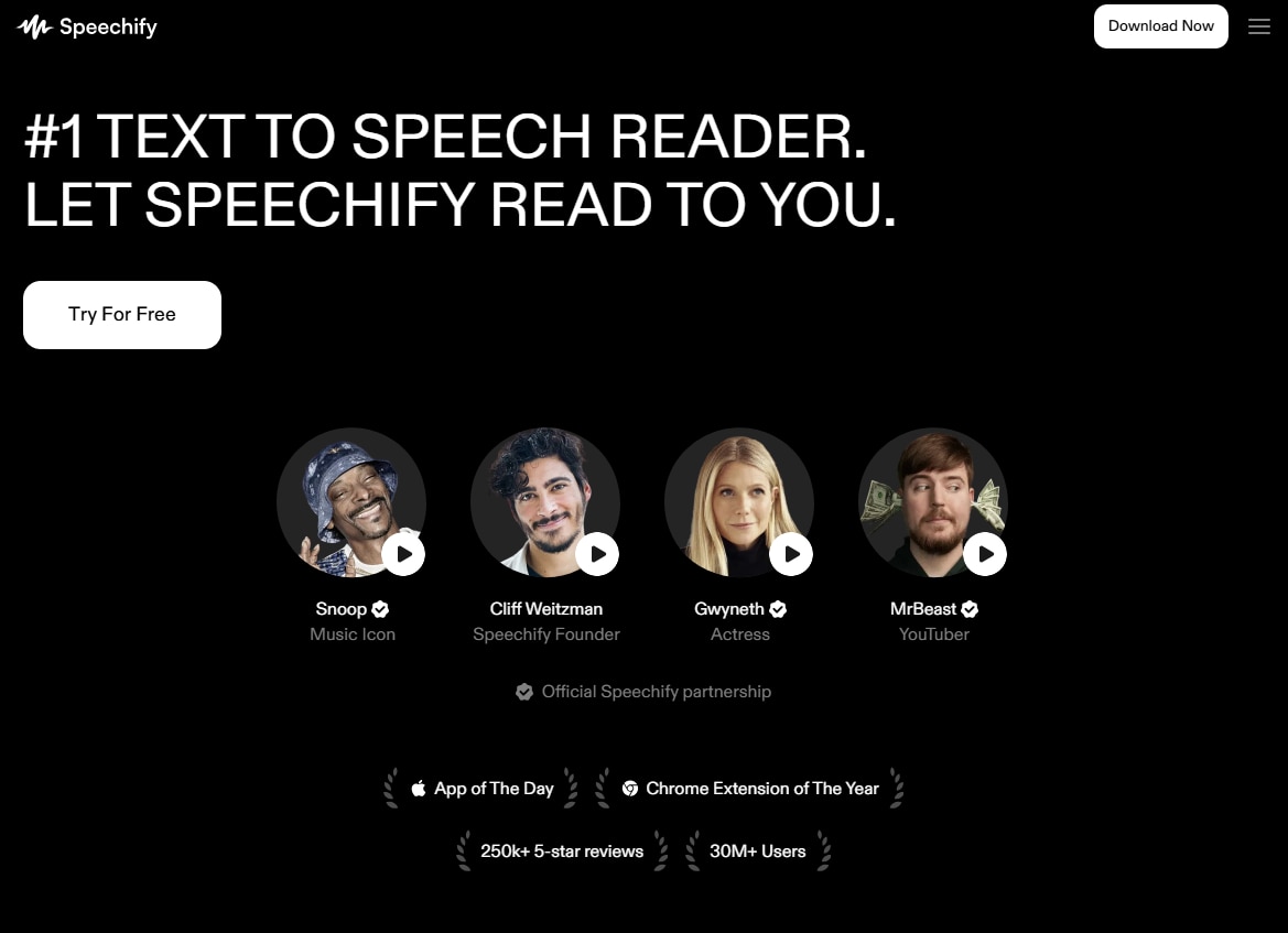 AI 목소리 사이트 추천 3-speechify