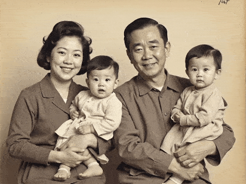 복구된 옛날 사진을 영상으로 만드는 움짤