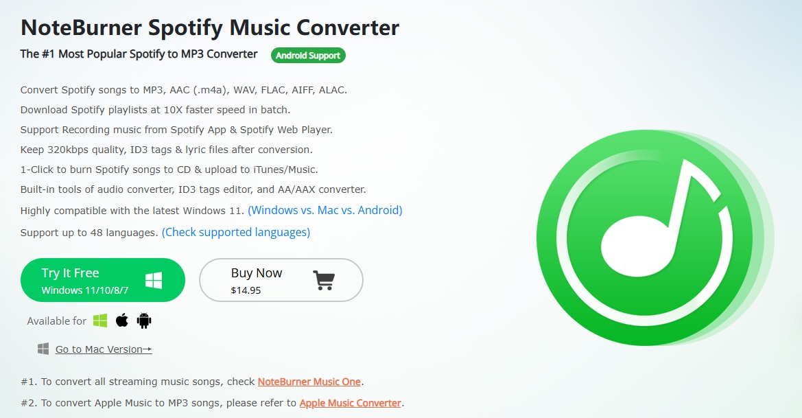 스포티파이 음원을 MP3로 변환하는 툴3: NoteBurner Spotify Music Converter