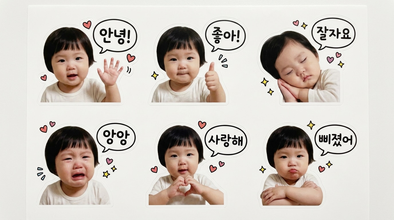 AI 아기 이모티콘