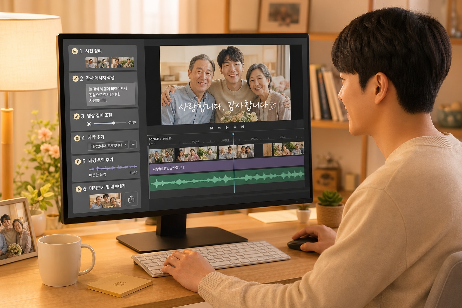 UniConverter 어버이날 영상 편지 편집