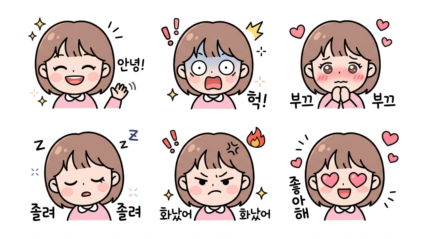 AI 2D 이모티콘